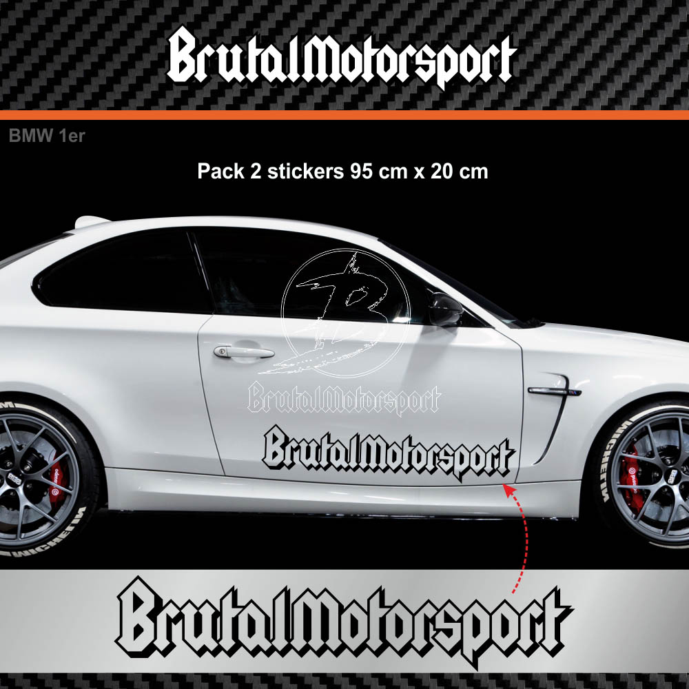 BRUTALMOTORSPORT 2 Aufkleber BMW 95 cm BMW