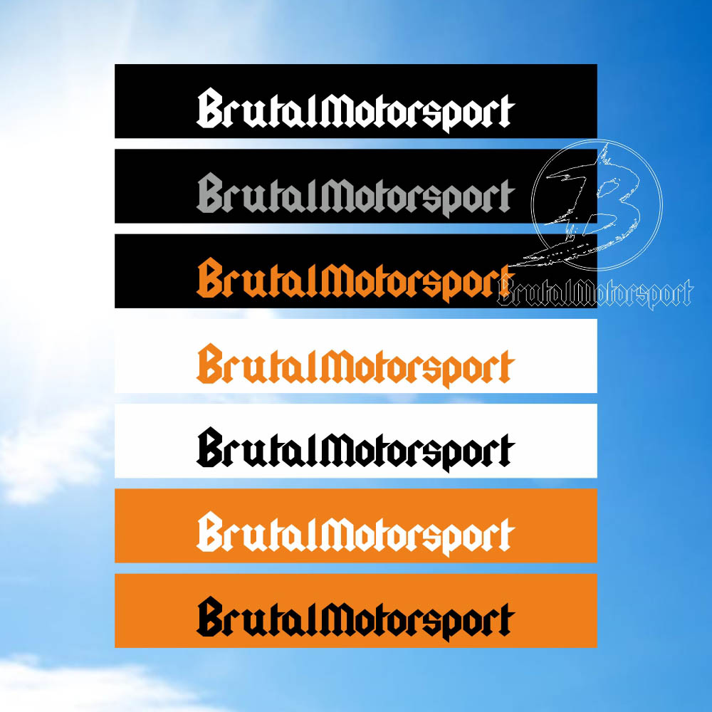 BRUTAL MOTORSPORT Windschutzscheibe aufkleber  BMW