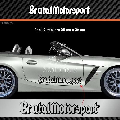 BRUTALMOTORSPORT 2 Aufkleber BMW 95 cm BMW